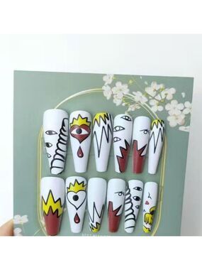 Evil Eye - Nail Junkie - full artificial nail set